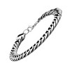 Steeltime Men's stainless steel cuban link chain bracelet - 2 of 4