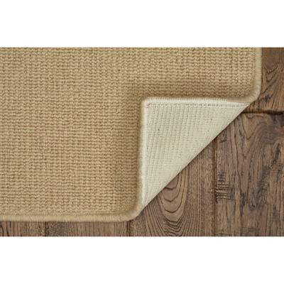 Ebern Designs Aahir Machine Woven Finish Wool Natural Rug