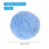 Unique Bargains Fluffy Soft Elastic Faux Fur Pom Poms for Hats Scarves Gloves 6 Pcs - 2 of 4