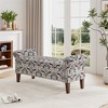 OUTSUPPLY Storage Ottoman Bench, Floral Bonsai Fabric, Hidden Storage for Living Room & Bedroom - 3 of 4