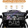 Jojoka 24V 2 Seater Ride On Truck for Kids, Electric Car with Remote, 4x55W Motor, 4WD/2WD, LED Lights, Battery Powered - 3 of 4