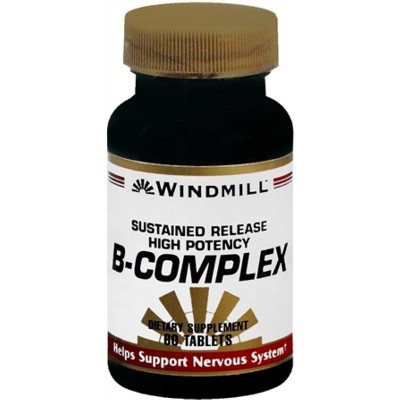 Windmill Vitamin B-complex Tablets Sustained Release - 60 Ct