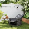 Outdoor Wicker Swivel Recliner Chair, Lifting Footrest, 360 Degree Rotating Basic, Water-resistant Cushions - 2 of 4