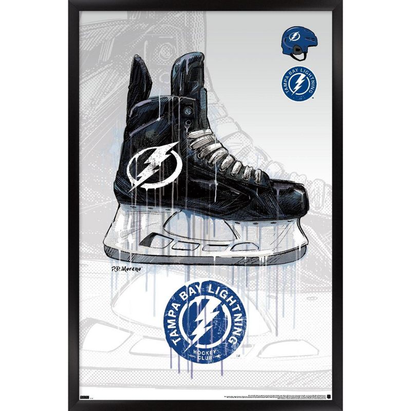 Trends International NHL Tampa Bay Lightning - Drip Skate 21 Framed Wall Poster Prints, 1 of 7