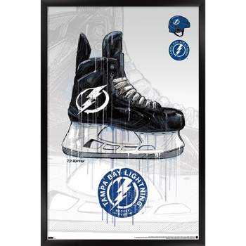 Trends International NHL Tampa Bay Lightning - Drip Skate 21 Framed Wall Poster Prints