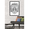 Trends International HIM - Skull Flourish Framed Wall Poster Prints - 2 of 4