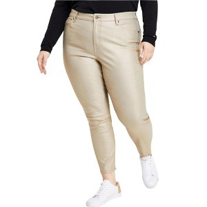 Tommy Hilfiger Womens Tribeca Foil Skinny Casual Trouser Pants - 1 of 1