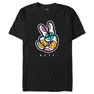 Men's NEFF Smiley Face Peace Fingers T-Shirt - 1 of 4