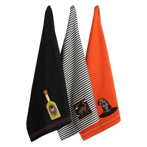 Design Imports Bewitched Embellished Towel Set/3 - 1 of 4