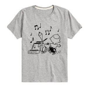 Boys' - Peanuts - Snoopy Dancing Short Sleeve Graphic T-Shirt - 1 of 4