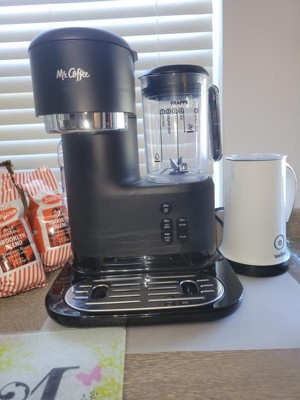 Mr. Coffee Single Serve Frappe and Iced Coffee Maker with Blender, Black 