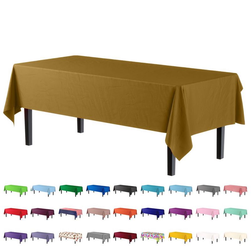 Crown Premium Quality Plastic Tablecloth Disposable, 3 of 7