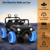 24V Kids Electric Ride-on Truck w/Parent Remote Control, Parent Safety Brake, Storage, Off-Road Toy Car for Toddlers - 2 of 4