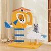 Tangkula Aviation-themed Cat Tree for Indoor Cats w/ Helicopter Top Perch Scratching Post - 3 of 4