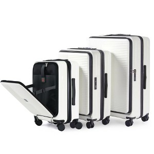 YONWAY 3 Piece Luggage Set, Expandable Hardside Carry-On Luggage, with front opening, with TSA lock & Spinner Wheels, for Travel - 1 of 4