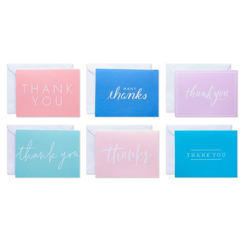 50ct Blank Thank You Cards Floral : Target