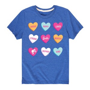 Boys' - Barbie - Barbie Candy Hearts Short Sleeve Graphic T-Shirt - 1 of 4