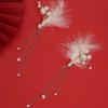 SOHI Women's Pearl White Party Cuff Earrings - 2 of 4