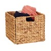 Foldable Wicker Storage Bin, Water Hyacinth - 3 of 4