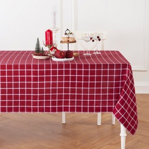 Solino Home Linen Tablecloth | Windowpane - 1 of 4