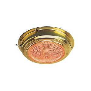 Seadog Brass LED Day/Night Dome Light - 5" Lens - Model 4003581_92 - Boat Equipment and Parts. - 1 of 1