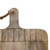 Wide Rectangle Hand Carved Wood Serving Cutting Board - Foreside Home & Garden - 2 of 4