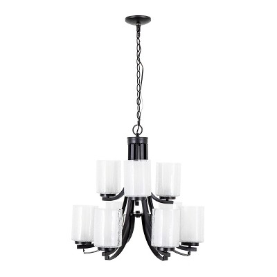 Yosemite Home Decor 9-Light Double Tier Modern Chandelier