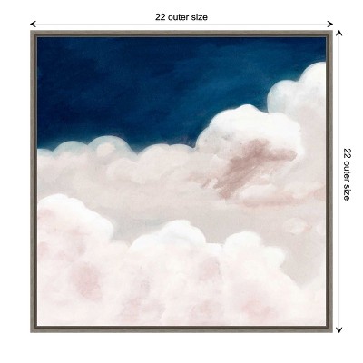 Amanti Art Cloudy Night I by Studio Canvas Wall Art Print Framed 22 x 22-in.