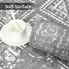 Acekool 6x9 Vintage Washable Rug – Soft Low-Pile Abstract Design, Non-Slip & Kid-Friendly for Living Room, Bedroom - 4 of 4