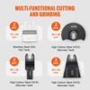 VEVOR 30PCS Multi Tool Blades Kits, Universal Quick Release Oscillating Saw Blades, 8 Types Wood Metal Plastic Oscillating Tool Blades, Black - 4 of 4