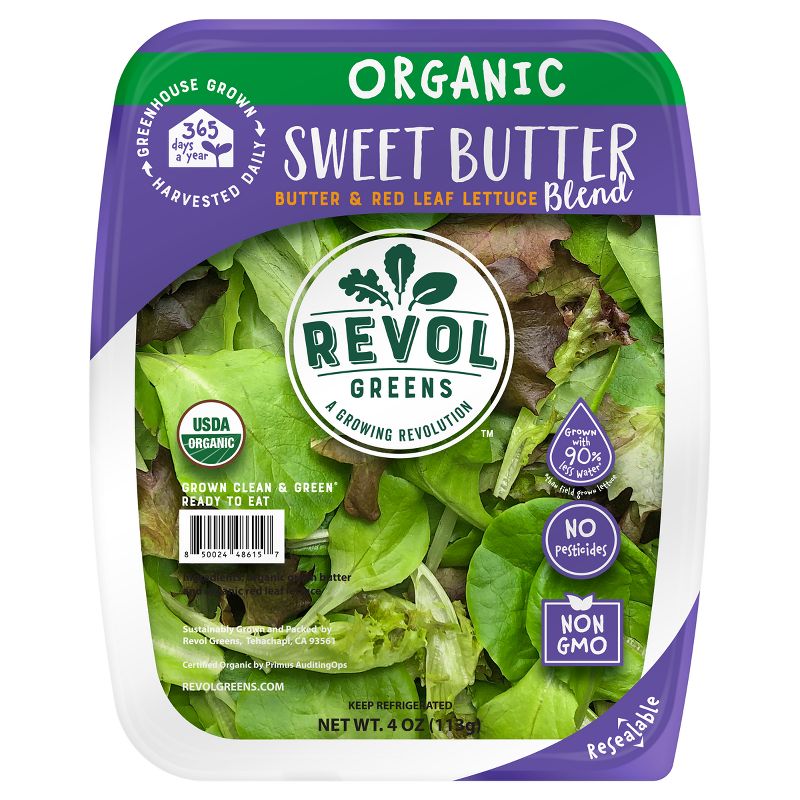 Revol Greens Organic Sweet Butter Lettuce Blend - 4oz, 1 of 7