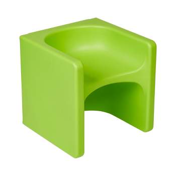 ECR4Kids Tri-Me Adaptable Kids Cube Chair, Indoor Outdoor Plastic, 3-in-1 Multipurpose Table/Seat