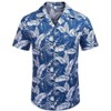 COOFANDY Men's Hawaiian Floral Shirts Cotton Linen Button Down Tropical Holiday Beach Shirts - 3 of 4