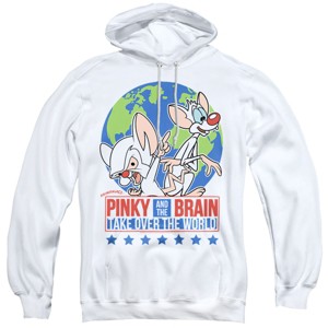 Pinky And The Brain Campaign Adult Pull-Over Hoodie - 1 of 4