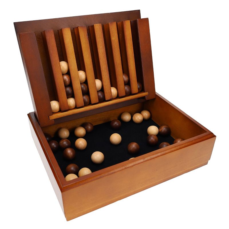 WE Games Wood Captain's Mistress Game (4 balls in a row) 11 inches, 1 of 10
