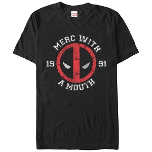 Men's Marvel Deadpool Merc With Mouth T-Shirt - 1 of 4