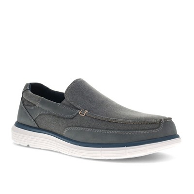 mens slip on canvas deck shoes