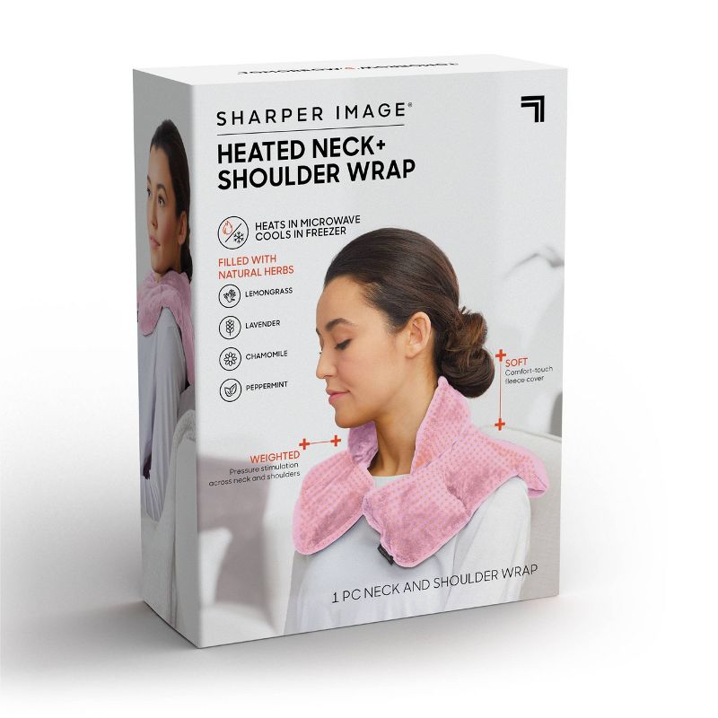 Sharper Image Neck and Shoulder Massage Body Wrap - Pink, 6 of 9
