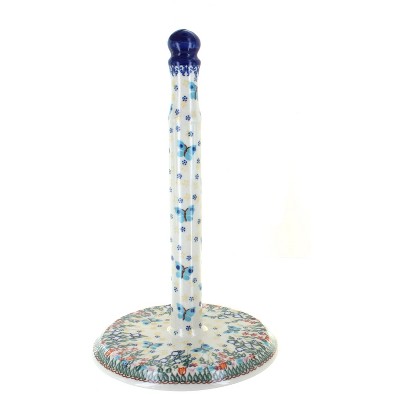 Blue Rose Polish Pottery 538 Vena Paper Towel Holder