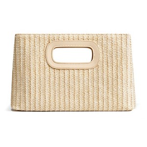 Chic Straw Clutch Purses for Women with Top Handle Summer Bag, Ideal Vacation Handbags and Woven Boho Beach Bags - 1 of 4