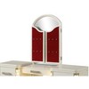 PAGED Makeup Vanity Modern Style Crystal Tufted Upholstery Dressing Table with Stool for Dressing Room - 2 of 4