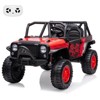 24V Kids Ride-On Truck Car, 2-Seater Electric Vehicle with Remote Control, 19" Extra Wide Seat, USB, Spring Suspension - 2 of 4