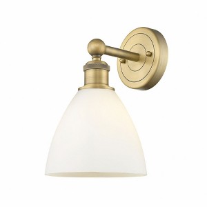 Bristol Glass - 1 Light Wall Sconce In Industrial Style-12 Inches Tall and 7.5 Inches Wide - 1 of 1
