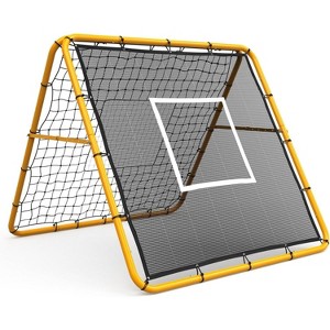 4x4ft Soccer Rebounder Net for Baseball Softball Adjustable Training Sport Net for Passing,Control,Bounce Back Practice,Easy Setup for Backyard/Field - 1 of 4