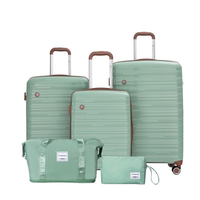 Whisen 5-Piece Set(20/24/28 in.)   Luggage Sets Lightweight Suitcase with TSA Lock and Rotating Wheels