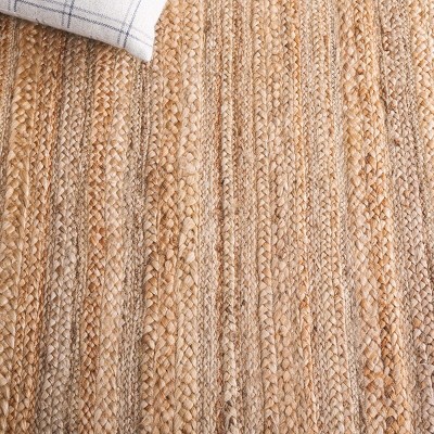 Natural Braided Jute Handmade Non-slip 2' x 3' Rug