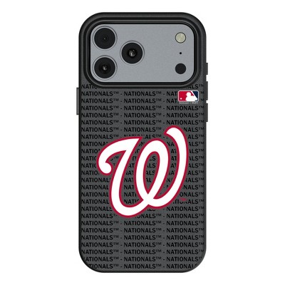 MLB National League Teams Text Backdrop MagSafe Compatible Cell Phone Case for Apple iPhone 17 Series