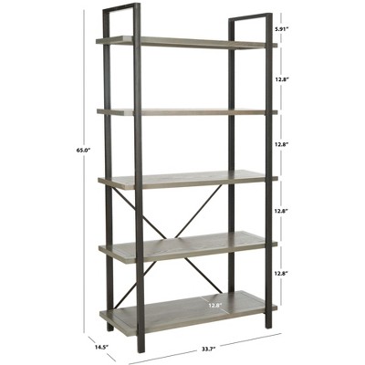Chantel Ash Grey 5-Tier Industrial Etagere