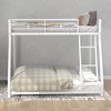 CAVINAS Twin over Full Bunk Bed Modern Metal Bed Frame with Inclined Ladder, Guardrail for Bedroom - 2 of 4