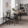 Whizmax 5-Piece Set for Home Kitchen Breakfast Nook, with 4 Upholstered Chairs, Dining Table for 4 - 3 of 4